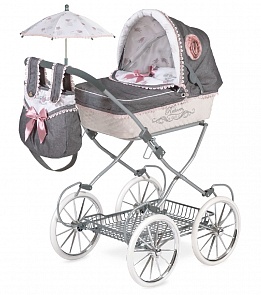 Коляска с сумкой и зонтиком Реборн, 81 см. (DeCuevas, 81031)